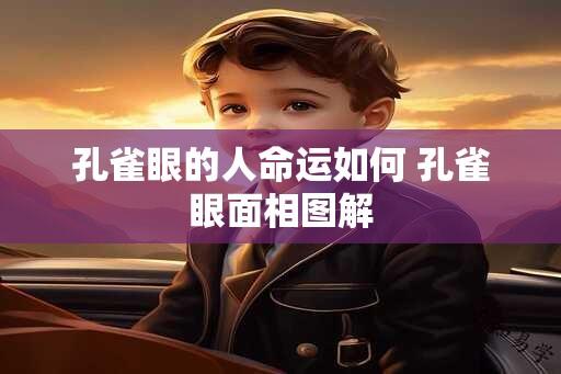 孔雀眼的人命运如何 孔雀眼面相图解