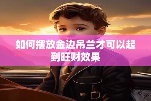 如何摆放金边吊兰才可以起到旺财效果