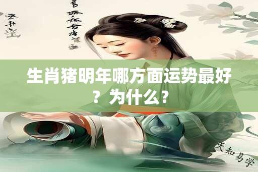 生肖猪明年哪方面运势最好？为什么？