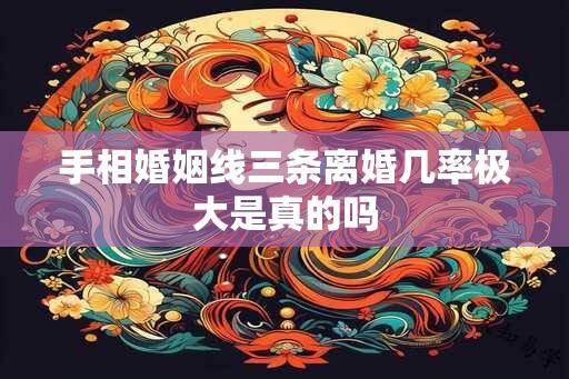 手相婚姻线三条离婚几率极大是真的吗