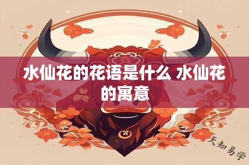 水仙花的花语是什么 水仙花的寓意