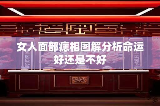 女人面部痣相图解分析命运好还是不好