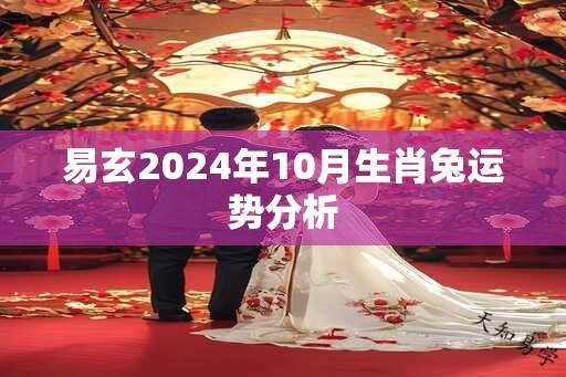 易玄2024年10月生肖兔运势分析