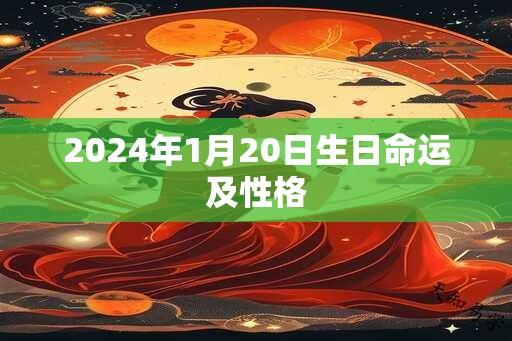 2024年1月20日生日命运及性格