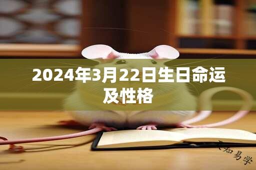 2024年3月22日生日命运及性格