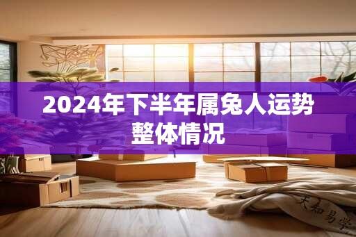 2024年下半年属兔人运势整体情况