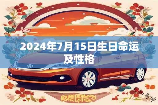 2025年7月15日生日命运及性格