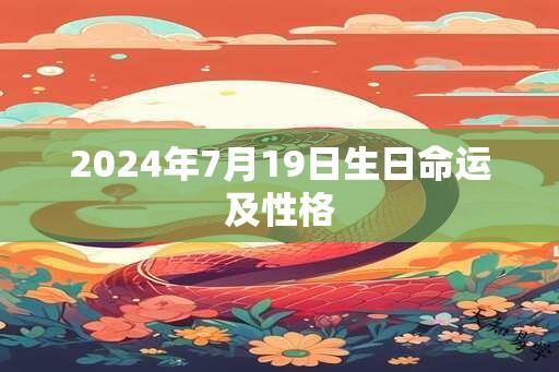 2025年7月19日生日命运及性格