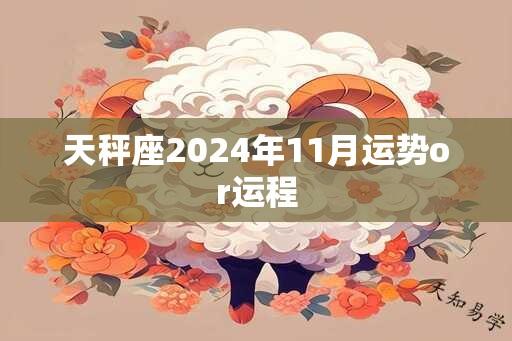 天秤座2024年11月运势or运程