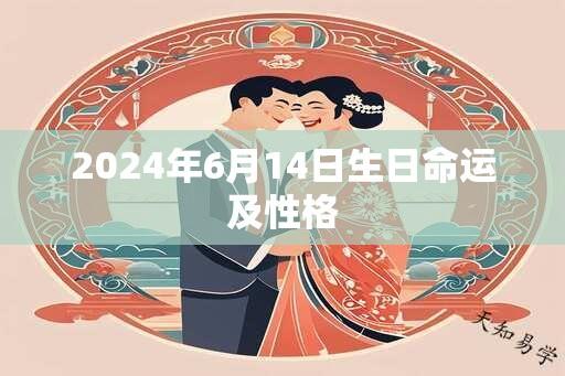 2024年6月14日生日命运及性格