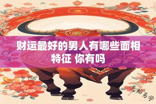 财运最好的男人有哪些面相特征 你有吗