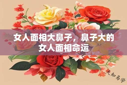 女人面相大鼻子，鼻子大的女人面相命运