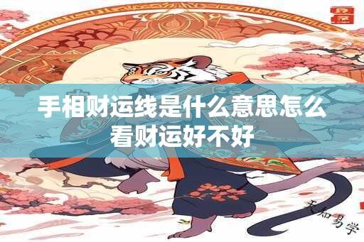 手相财运线是什么意思怎么看财运好不好