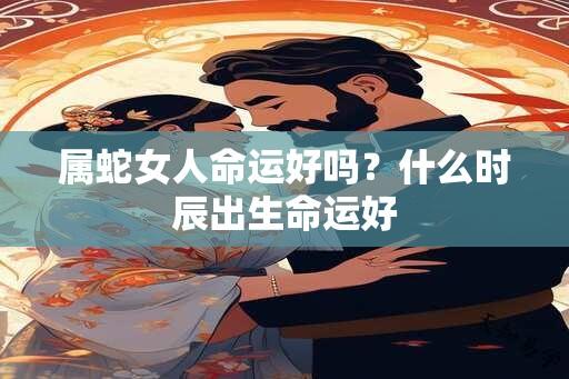 属蛇女人命运好吗？什么时辰出生命运好