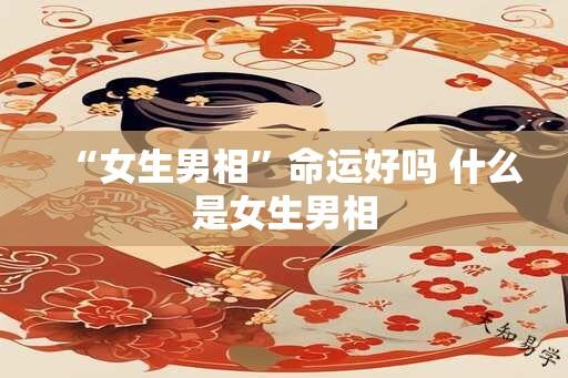 “女生男相”命运好吗 什么是女生男相