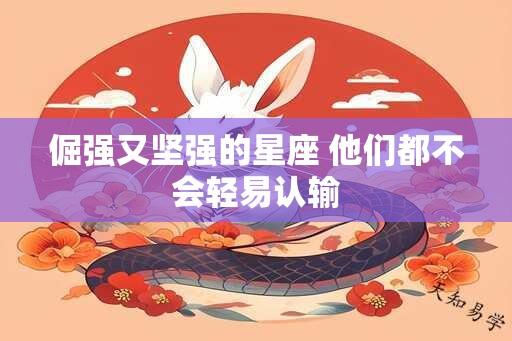 倔强又坚强的星座 他们都不会轻易认输