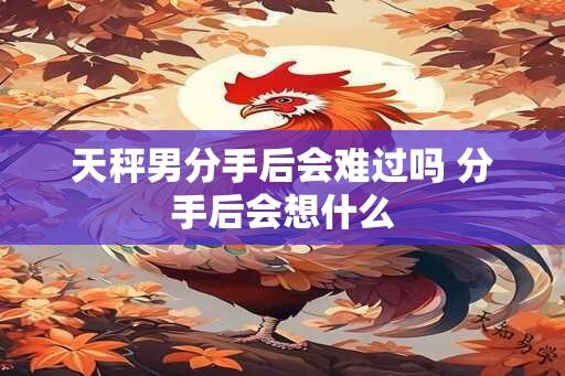 天秤男分手后会难过吗 分手后会想什么