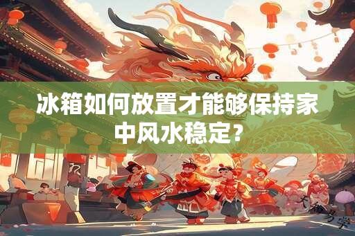 冰箱如何放置才能够保持家中风水稳定？