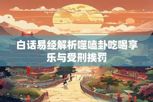 白话易经解析噬嗑卦吃喝享乐与受刑挨罚