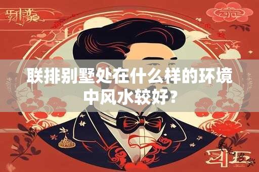 联排别墅处在什么样的环境中风水较好？