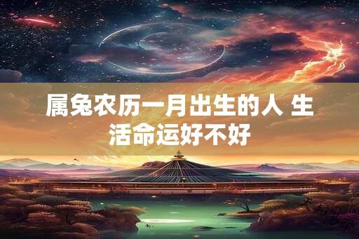 属兔农历一月出生的人 生活命运好不好