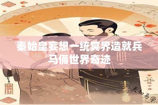 秦始皇妄想一统冥界造就兵马俑世界奇迹