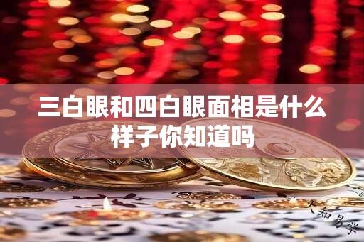 三白眼和四白眼面相是什么样子你知道吗