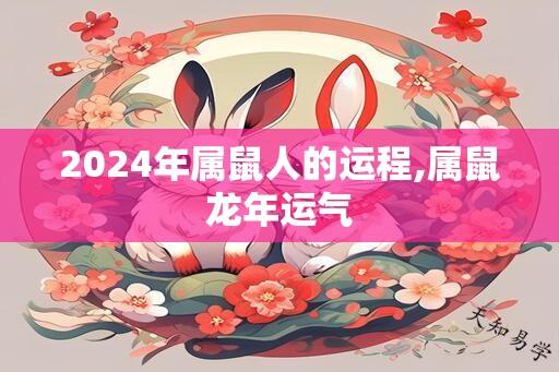 2024年属鼠人的运程,属鼠龙年运气