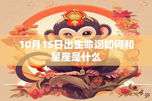 10月15日出生命运如何和星座是什么