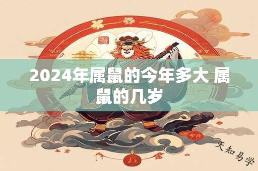 2024年属鼠的今年多大 属鼠的几岁