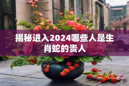 揭秘进入2024哪些人是生肖蛇的贵人