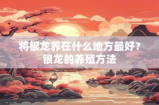 将银龙养在什么地方最好？银龙的养殖方法