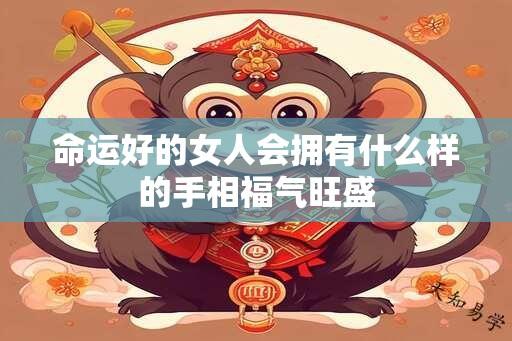命运好的女人会拥有什么样的手相福气旺盛