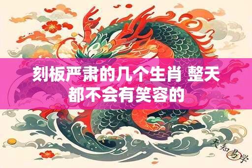 刻板严肃的几个生肖 整天都不会有笑容的