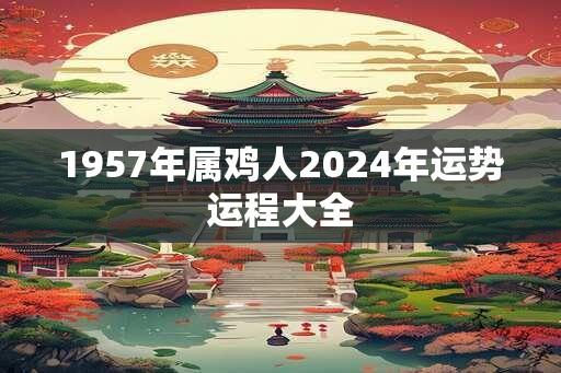 1957年属鸡人2024年运势运程大全