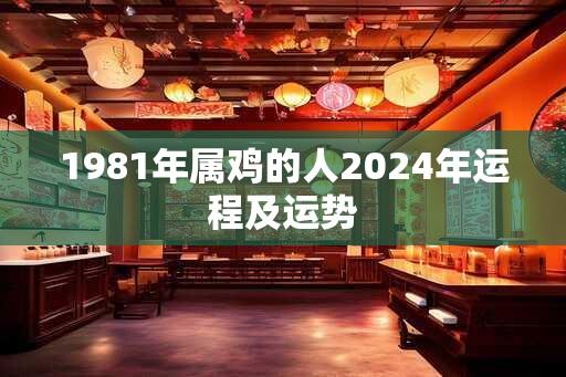 1981年属鸡的人2024年运程及运势