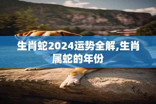 生肖蛇2024运势全解,生肖属蛇的年份