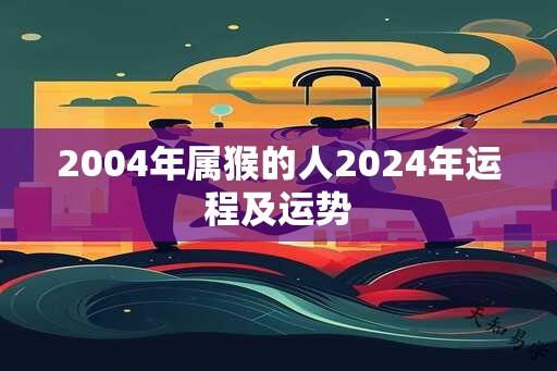 2004年属猴的人2024年运程及运势