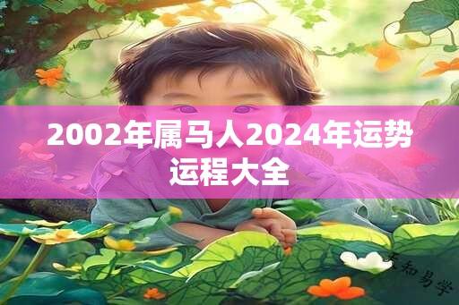 2002年属马人2024年运势运程大全