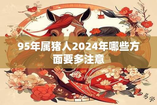 95年属猪人2024年哪些方面要多注意