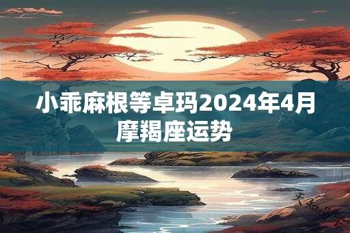 小乖麻根等卓玛2024年4月摩羯座运势