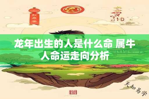 龙年出生的人是什么命 属牛人命运走向分析