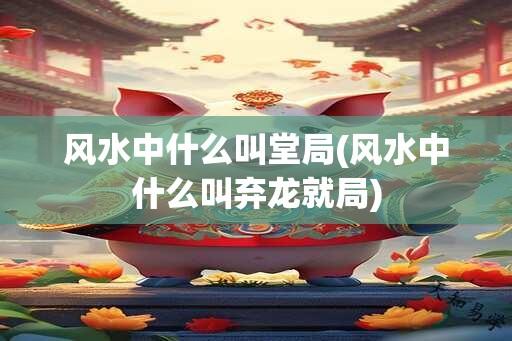 风水中什么叫堂局(风水中什么叫弃龙就局)