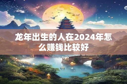 龙年出生的人在2024年怎么赚钱比较好