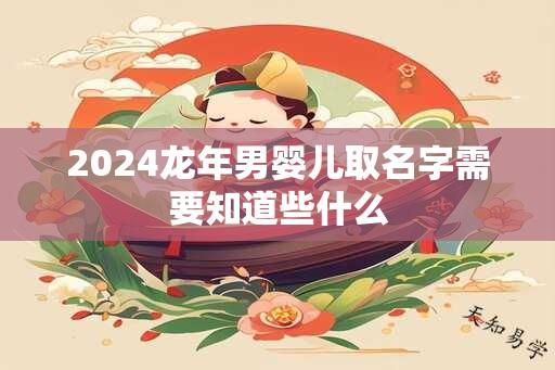 2024龙年男婴儿取名字需要知道些什么