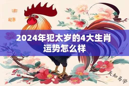 2024年犯太岁的4大生肖 运势怎么样