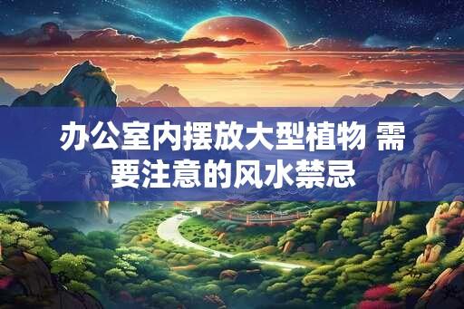 办公室内摆放大型植物 需要注意的风水禁忌