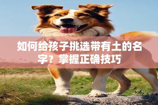 如何给孩子挑选带有土的名字？掌握正确技巧