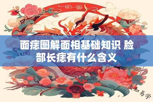 面痣图解面相基础知识 脸部长痣有什么含义