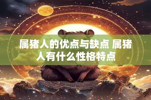 属猪人的优点与缺点 属猪人有什么性格特点